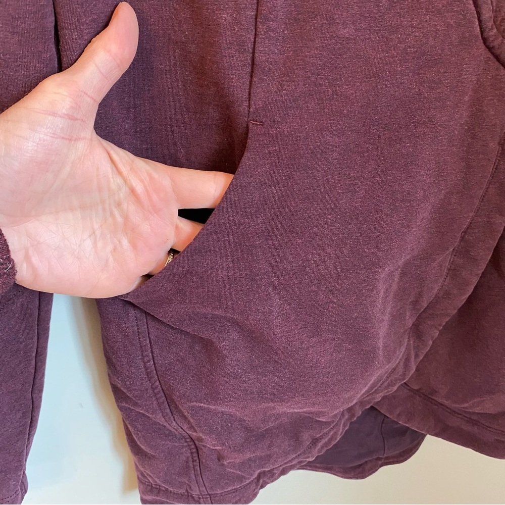 Lululemon That's A Wrap Heathered Bordeaux Drama Ladies Size 4 Comfy Athleisure - Picture 7 of 14